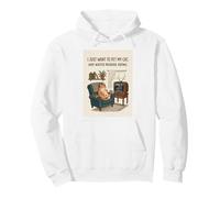 Gracioso Solo Quiero acariciar a mi Gato y Ver programas de Asesinato 3 Sudadera con Capucha