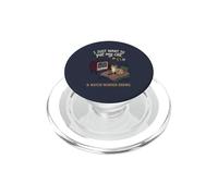 Gracioso Solo Quiero acariciar a mi Gato y Ver programas de Asesinato 4 PopSockets PopGrip para MagSafe