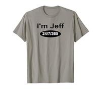 Gracioso Soy Jeff 24/7/365 Divertido Vídeos de Redes Sociales Humorístico Camiseta