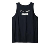 Gracioso Soy Jeff 24/7/365 Divertido Vídeos de Redes Sociales Humorístico Camiseta sin Mangas