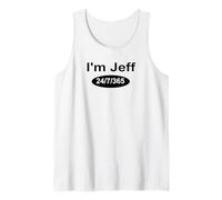 Gracioso Soy Jeff 24/7/365 Divertido Vídeos de Redes Sociales Humorístico Camiseta sin Mangas