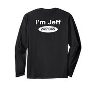 Gracioso Soy Jeff 24/7/365 Divertido Vídeos de Redes Sociales Humorístico Manga Larga