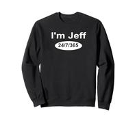 Gracioso Soy Jeff 24/7/365 Divertido Vídeos de Redes Sociales Humorístico Sudadera