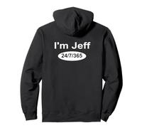 Gracioso Soy Jeff 24/7/365 Divertido Vídeos de Redes Sociales Humorístico Sudadera con Capucha