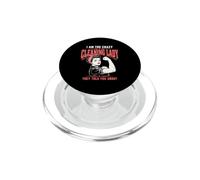 Gracioso Soy La Dama Loca De La Limpieza De La Que Te Hablaron PopSockets PopGrip para MagSafe