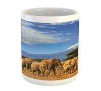 Gracioso Taza cerámica Azul azul y multicolor Con capacidad Taza de gráfico 330ML para Regalo de navidad,Desayuno,Estudio,Regalo de fin de curso