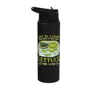 Gracioso, ¡venga, perdedor! Vamos a aprender. Lechuga. Stainless Steel Insulated Water Bottle