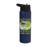 Gracioso, ¡venga, perdedor! Vamos a aprender. Lechuga. Stainless Steel Insulated Water Bottle