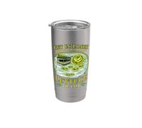 Gracioso, ¡venga, perdedor! Vamos a aprender. Lechuga. Vaso térmico de acero inoxidable de doble pared