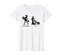Gracioso yo y Otras Mujeres Cabras Camiseta gráfica económica, Mujer, Blanco, XS