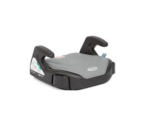 Graco - Booster Basic R129 Asiento de coche elevador sin respaldo, de 135 a 150 cm (de 7 a 12 años aprox.), color Opal Sky
