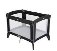 Graco Cuna de viaje compacta, ligera con plegable compacto y bolsa de transporte. Adecuado desde el nacimiento hasta aprox. 3 años, moda negra/gris