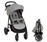 Graco EezeFold DLX Buggy Carrito Bebé Ligero de Viaje | Silla de Paseo con Plegado a una Mano - Suspensión en 4 Ruedas - Reclinado Total y Cesta Grande - Gris Lunar
