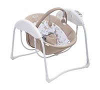 Graco Glider Lite - Columpio eléctrico para bebés de 0 a 9 kg, 6 velocidades, arnés de 5 puntos, funda de tela lavable a máquina, con música, sonidos naturales y arco de juegos Benny & Bell