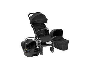 Graco - MYAVO™ TRIO - Silla de paseo de plegado rápido (0-22 kg), silla portabebés (da 40 a 75 cm) y capazo (mx. 9 kg); color Midnight