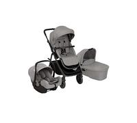 Graco - Near2Me™ DLX Trío Cochecito (nacimiento - 4 años aprox.), silla portabebés (hasta 12 meses), capazo (0-6 meses), color Ash