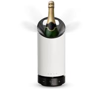 Grad No.1 Cooler(Blanco roto) enfriador silencioso,portátil con ajuste preciso temperatura enfriador botellas aislado mantiene bebidas frías horas regalo vino ideal para botellas hasta diámetro