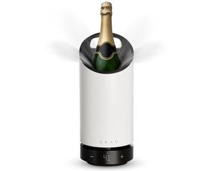 Grad No.1 Cooler(Blanco roto) enfriador silencioso,portátil con ajuste preciso temperatura enfriador botellas aislado mantiene bebidas frías horas regalo vino ideal para botellas hasta diámetro