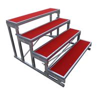 Gradas Corales Portátiles, Escuela Iglesia Boda Coro Grupo De Canto Premio De Fotografía Escaleras Plataforma, Atril Podio, Estribo De Escalera Escalones Escalonados(122x120x80cm)