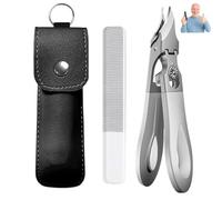 Graddi Ingrowfix Pro Extender with Bevel Clippers, Graddi Ortho Clip for Thick & Ingrown Nails, Unique Folding Lock, Senior & Diabetic Foot Care Essentials (White)