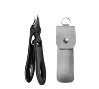Graddi Ingrowfix Pro, Long Handled Stainless Steel Eagle Beak Toenail Clippers, Large Opening to Prevent Splashing, Seniors&ingrown Care (Black)