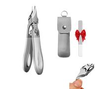 Graddi Ingrowfix Pro,Slanted Nail Clippers, Specially Designed for Cutting Thick and Hard Nails,Sharp, Long Handle Wide ,No Damage to Flesh,Suitable for A Wide Range of People (Silver)