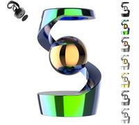 Graddi Kinetic Dream, Gravity-Defying Spin & Calming Optical Illusion, Kinetic Desk Sculpture Toys, Desk Toys for Office, Crafted in Metal, Relax Your Mind, for Office/Rooms (G)