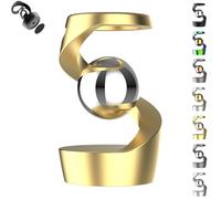 Graddi Kinetic Dream, Gravity-Defying Spin & Calming Optical Illusion, Kinetic Desk Sculpture Toys, Desk Toys for Office, Crafted in Metal, Relax Your Mind, for Office/Rooms (D)