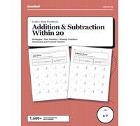 Grade 1 Addition & Subtraction Within 20 Math Workbook: 1,600+ Addition and Subtraction Problems with Examples and a Complete Answer Key