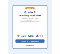 Grade 2 Learning Workbook - Volume 1: A Full Year of Reading, Writing, and Math