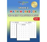 Grade 2 Math Workbook: 180 Daily Practice Pages for Addition, Subtraction, Mental Math & Missing Numbers (Ages 7-8)