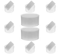 GRADENEVE 10 Esponjas Humedecidas para Dedos Color Blanco, Accesorio Práctico de Plástico y Esponja para Contar Dinero, Mejora la n Bancos y Oficinas