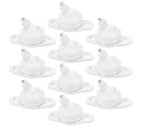 GRADENEVE 10 Piezas Soporte Ajustable para Detector de Alarma Base de Pared para Sensores, Material Plástico y Metal, Instalación Estable para Uso en Centros Comerciales Interiores