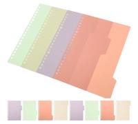GRADENEVE 10 Separadores de Página Pp para Cuadernos A5 Diseño Creativo, de Pestañas Divisorias para Organizar Documentos y Elaborar Reportes