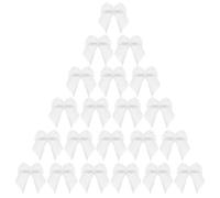 GRADENEVE 100 Lazos de Cinta de Satén Hechos a Mano Flores Pequeñas para Accesorios de Pelo, Multiusos, 2.2x2 Cm, Ideales para Manualidades y Decoraciones Navideñas