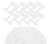 GRADENEVE 100 Tarjetas de Cartón Marfil para Exhibir Horquillas y Lazos de Pelo, Soporte Adecuado para Accesorios en Tienda Casa