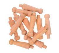 GRADENEVE 12 Piezas Balaustres de Madera sin Pintar Pilares Decorativos Tallados Estilo Europeo Columnas Rústicas para Muebles Armarios y Vitrinas de Vino sin Acabado Resistentes y Naturales