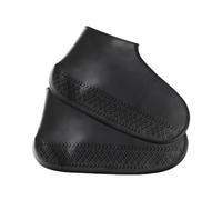 GRADENEVE 2 Pares Cubre Zapatos de Silicona Impermeables Antideslizantes Resistentes al Desgaste Unisex para Exteriores Talla S Negro y Gris Protección para Lluvia y Barro