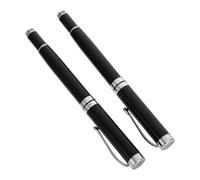 GRADENEVE 2 Piezas Bolígrafo Metálico de Hierro Escritura Suave y Estabilidad Mejorada, Adecuado para Rellenar Formularios y Uso Profesional