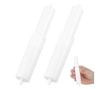 GRADENEVE 2 Soportes para Rollos de Papel Higiénico Eje Central y Resorte, Portarrollos Retráctiles de Plástico para Hoteles y Baños, Accesorios Prácticos para Artículos de Baño