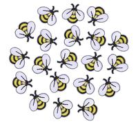 GRADENEVE 20 piezas Parches Bordados Abeja Unidades Termoadhesivos y Cosibles para Ropa Remiendos Decorativos Infantiles y Adultos Apliques para Personalizar Prendas y Accesorios