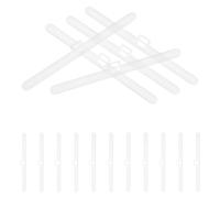GRADENEVE 20 Soportes Plásticos para Lamas de Persianas Verticales, Accesorio de Reparación para Cortinas, Colgadores Dobles para Lamas de 127 Mm, Paquete de 20 Unidades para Hogar y