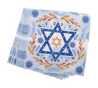 GRADENEVE 20piezas Servilletas Desechables Hanukkah Diseño Estrella Menorá Papel Absorbente para Fiestas Judías Celebración Festiva