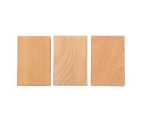 GRADENEVE 3 Piezas Bloques de Madera sin Tratar para Manualidades Unidades Madera Natural Superficie Lisa para Pintar y Personalizar para Proyectos DIY y Estilo Rústico