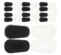 GRADENEVE 48 Almohadillas Nasales Antideslizantes de Silicona para Gafas Kit 24 Pares Grandes en Negro y Repuesto Cómodo para Gafas de Sol y Uso Diario