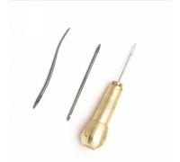 GRADENEVE 4piezas Kit de Punzones para Coser Cuero con Punta Recta Herramientas Multifuncionales para Reparación DIY Accesorios Prácticos para Zapatos y Manualidades Incluye Cono de Cobre