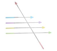 GRADENEVE 5 Piezas Bastones Telescópicos de Enseñanza Multiusos Presentación para Profesores Aula y Conferencias Diseño Triangular Portátil Colores Pastel