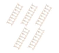 GRADENEVE 5 Piezas Miniature Dollhouse Fence Micro Landscape Baluster Railings For Garden Decor and Craft Projects Easy DIY Assembly