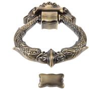 GRADENEVE Aldaba de Puerta Exterior Vintage de Aleación de Zinc, Llamador Decorativo Mate para Puerta de Entrada y Portón, Resistente Oxidación, Estilo Retro para Hogar y Hotel