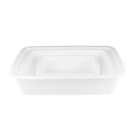 GRADENEVE Bandeja de Reactivos Químicos Paquete de 3 Unidades de Plástico Blanco Resistente a Ácidos y Álcalis, Ligera y Compacta para Aparatos Experimentales Químicos